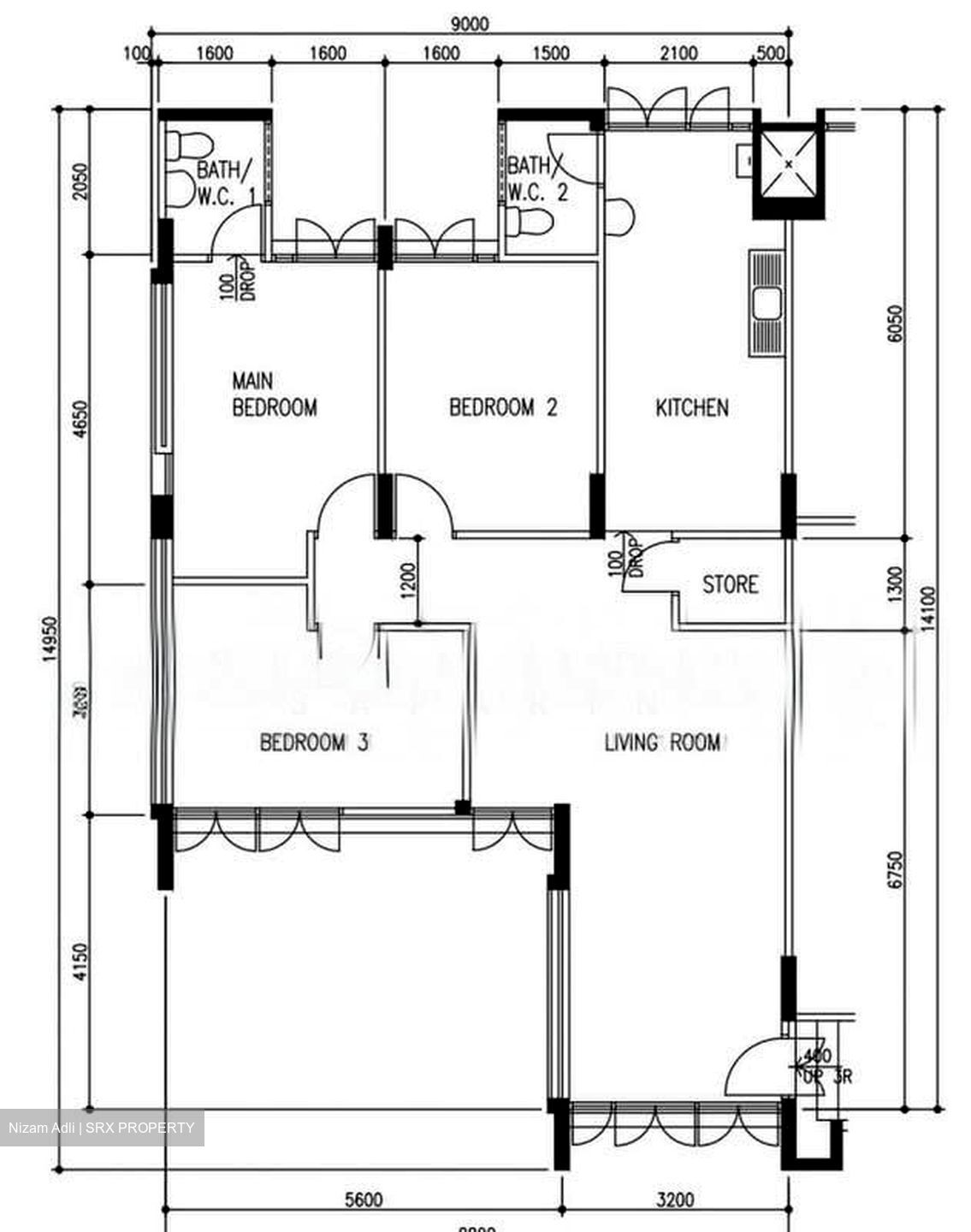 Blk 141 Yishun Ring Road (Yishun), HDB 4 Rooms #583459831
